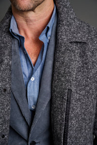 Color: Charcoal Herringbone