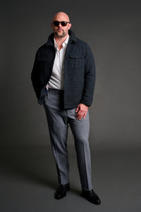 Color: Navy Houndstooth