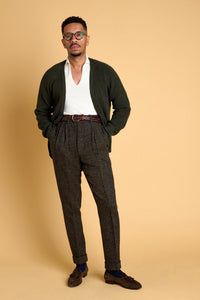 Color: Black Brown Houndstooth