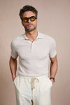 Marley Textured Cotton Polo