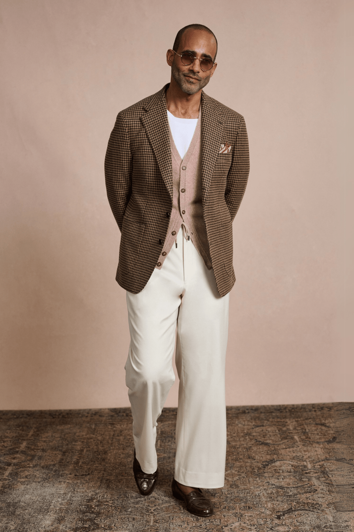 Houndstooth Lambswool Jacket