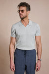 Made-to-Measure Cotton & Silk V-Neck Polo