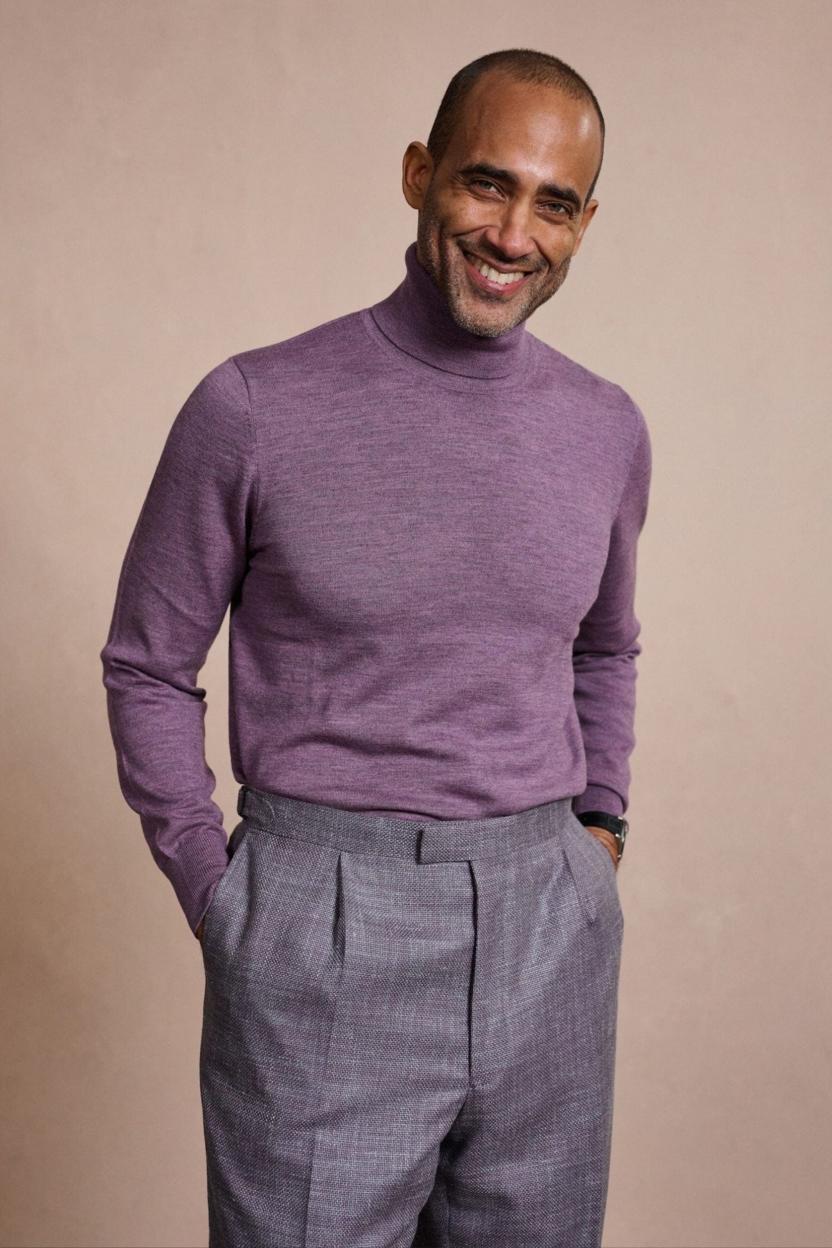 Made-to-Measure Wool & Cashmere Turtleneck