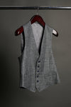 Wool, Silk & Linen Hopsack Vest