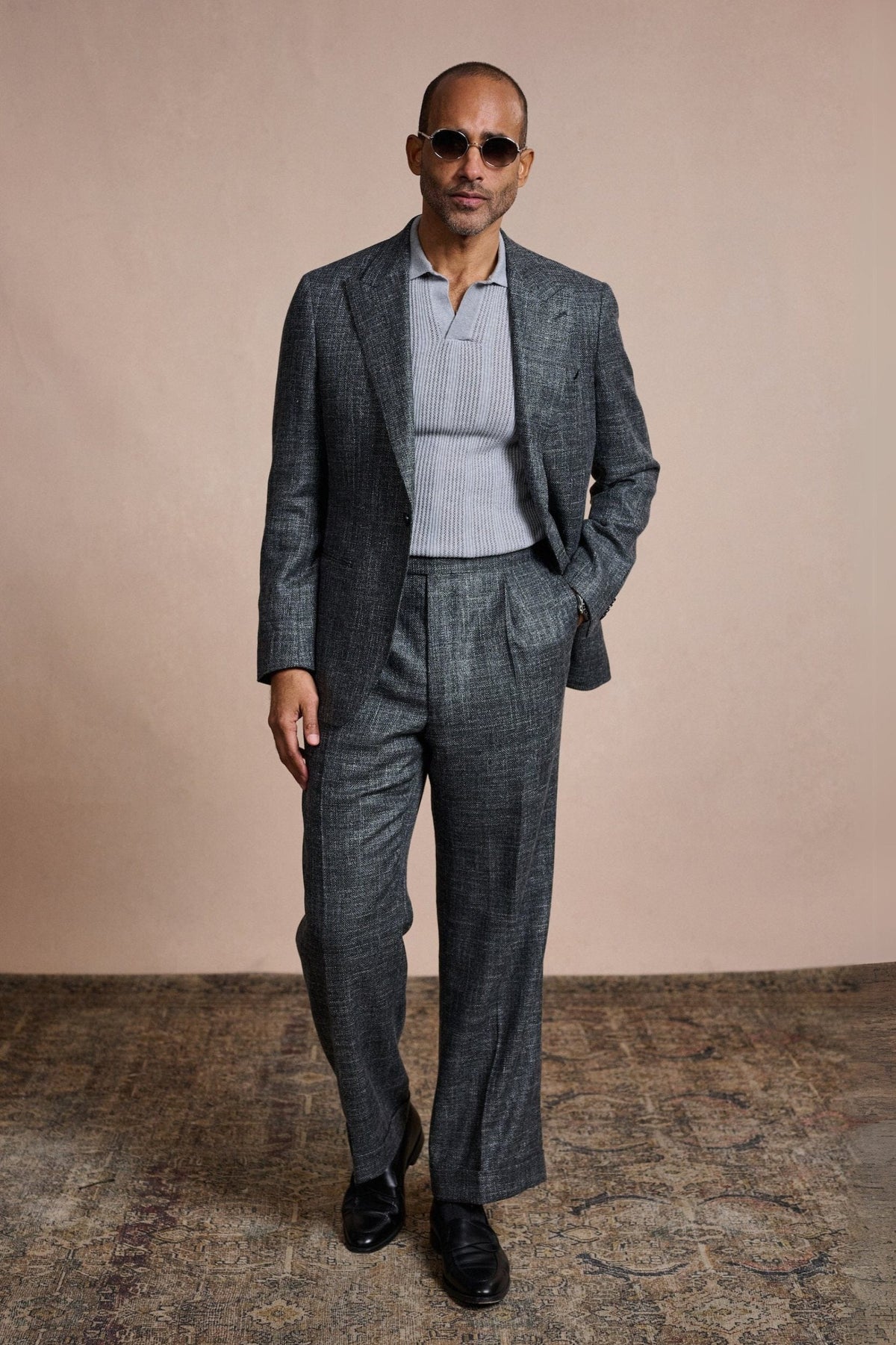 Wool, Silk & Linen Hopsack Suit