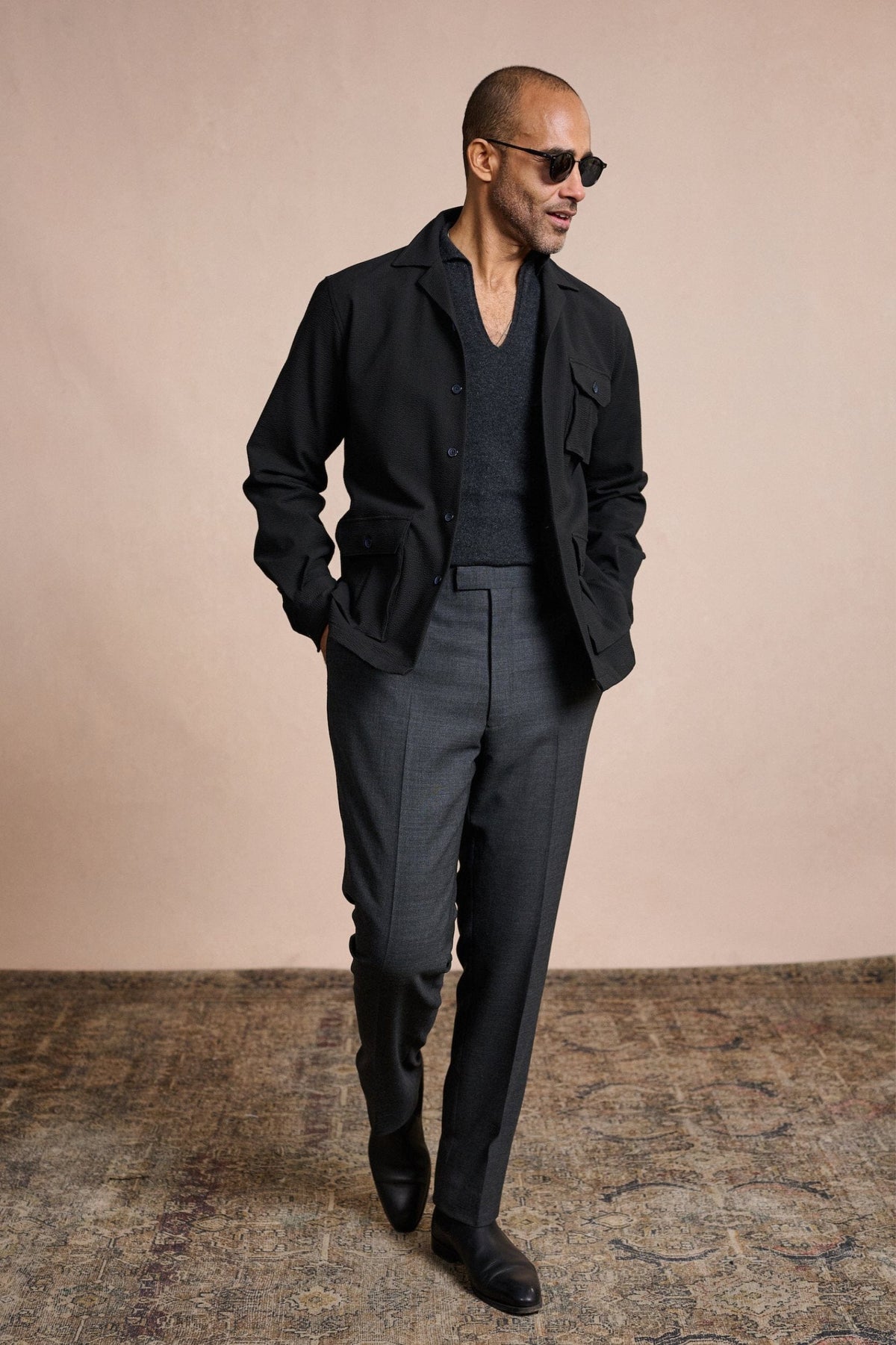 Performance Seersucker Shacket