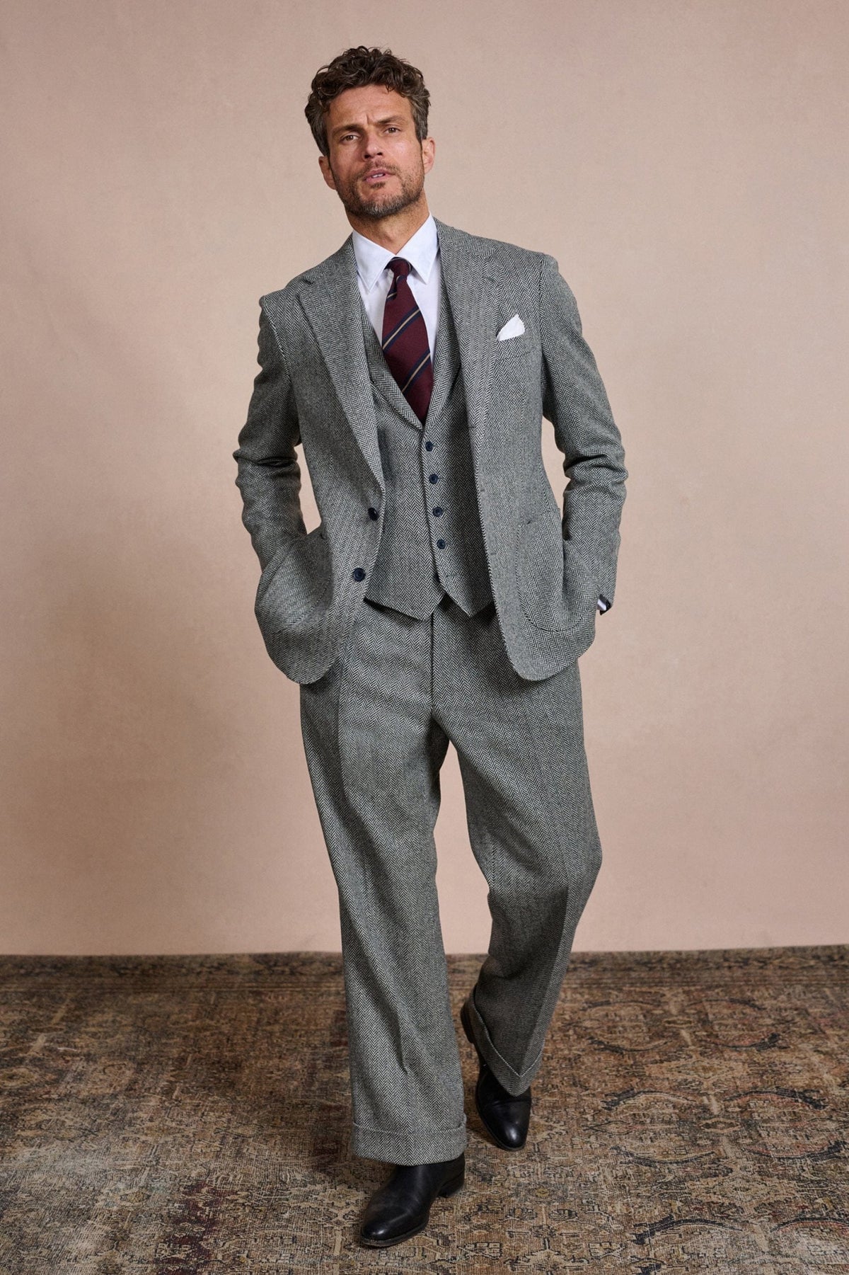 Herringbone Lambswool Suit