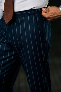 Color: Navy Chalkstripe