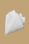 White Linen Pocket Square