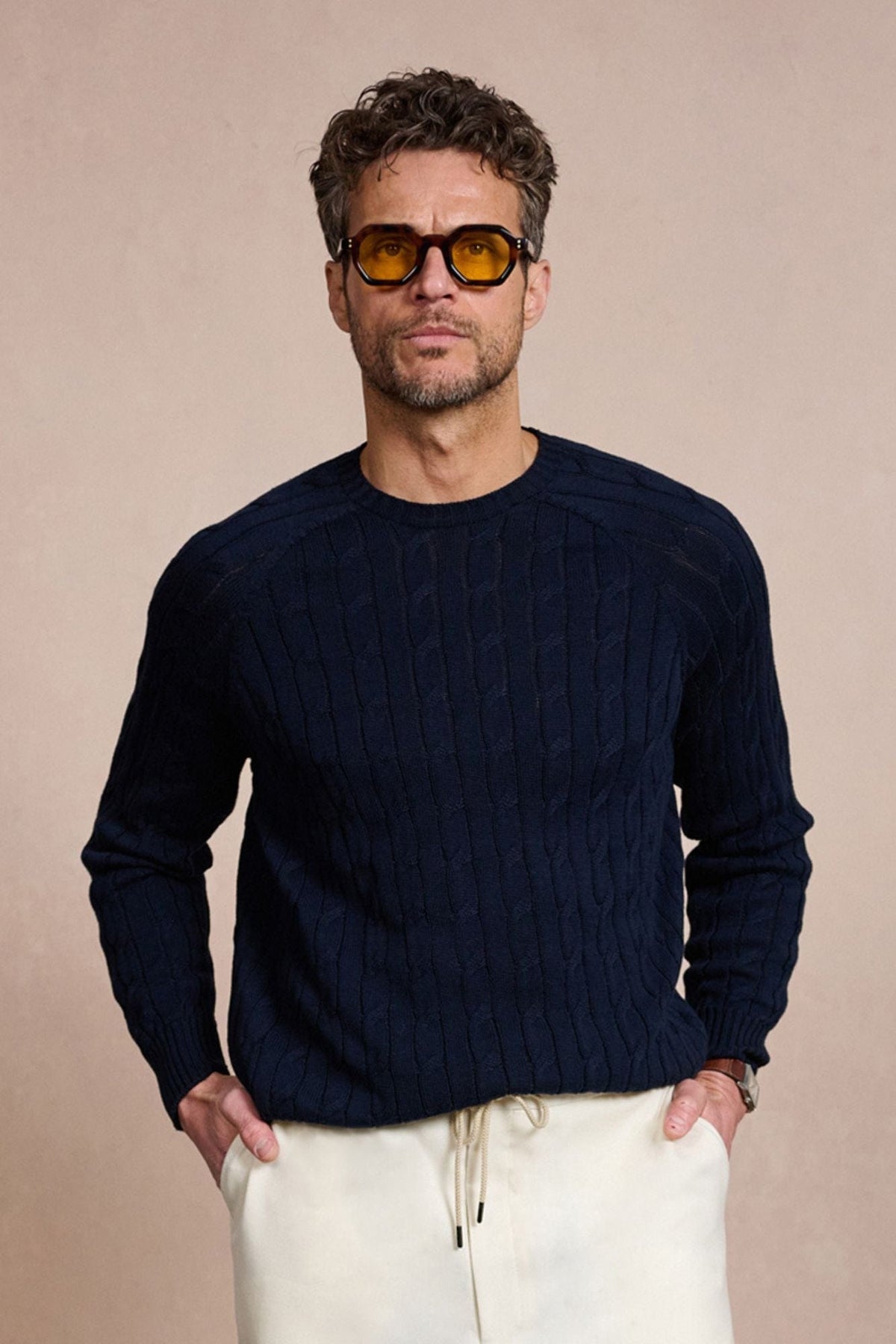 Arthur Cable Knit Crewneck