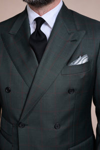 Color: Deep Olive Windowpane
