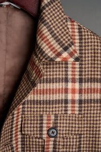 Exploded Plaid Flannel Trucker Jacket