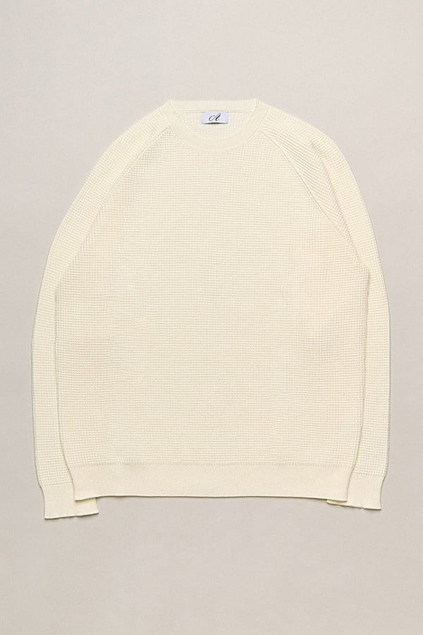 Popcorn Raglan Crewneck