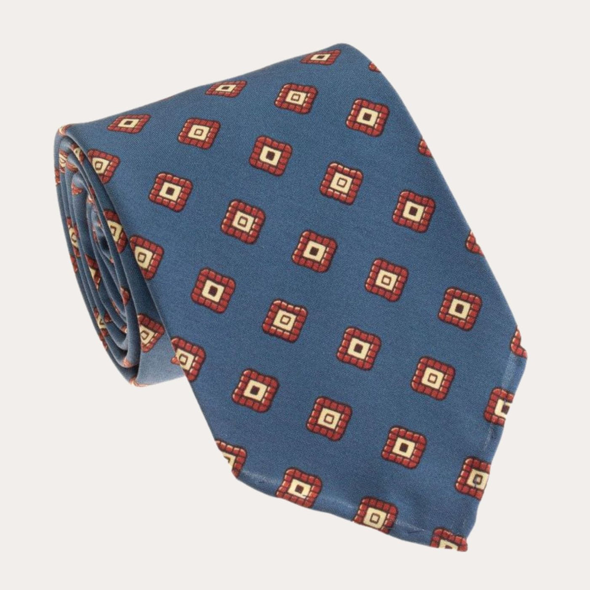 Geometric Print Handmade Silk Tie