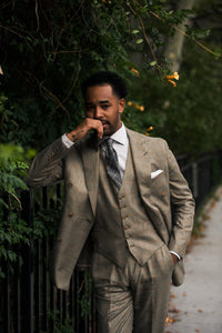 Color: Sage Windowpane