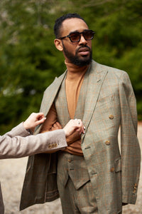 Color: Sage Windowpane