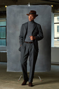 Color: Charcoal Herringbone