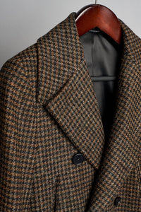 Color: Black Brown Houndstooth Old