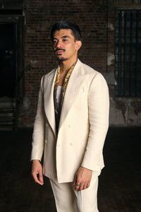 Color: Ivory Herringbone