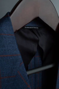 Color: Navy Windowpane Old