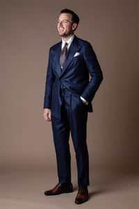 Color: Navy Windowpane