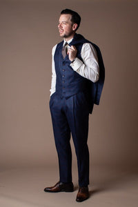 Color: Navy Windowpane