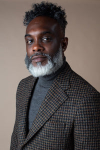 Color: Black Brown Houndstooth