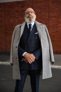 Color: Navy Windowpane