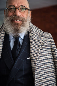 Color: Navy Windowpane